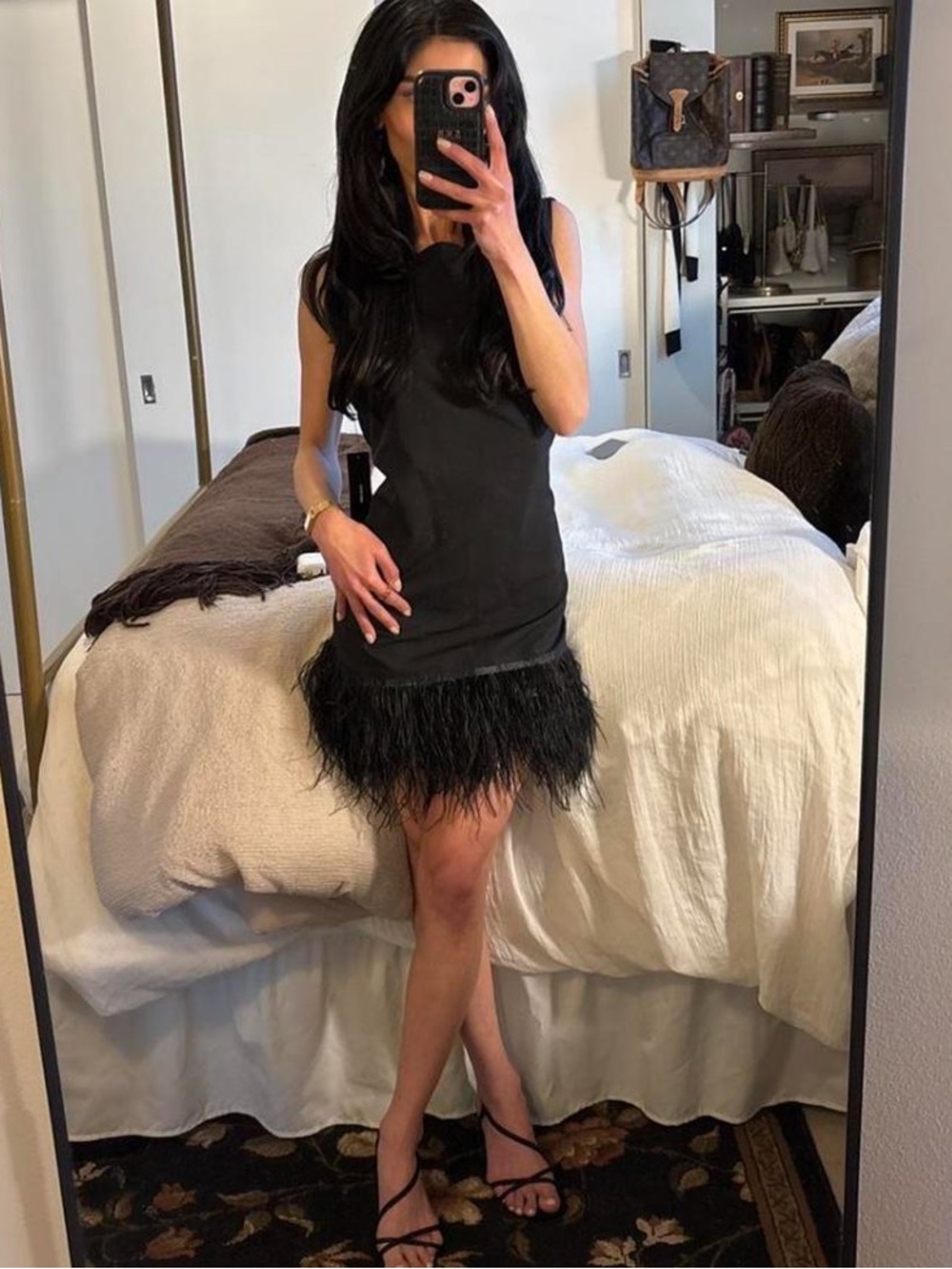 Lulu's Classic Black Ponte Dress